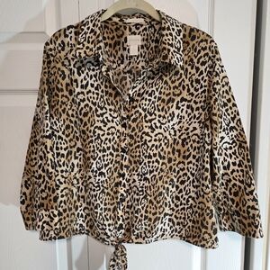 Chico's Animal Print Blouse